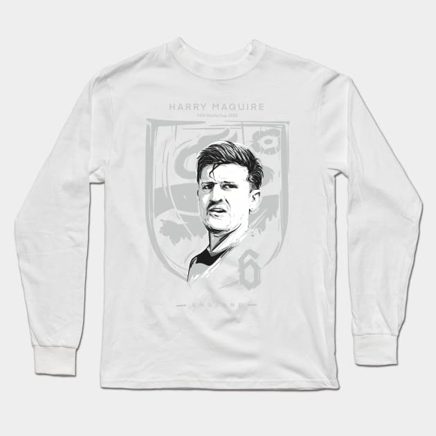 Harry Maguire England 2022 Long Sleeve T-Shirt by BAJAJU